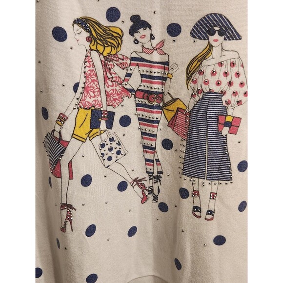 Mesh+lace Women's‎ XL 3 Ladies Studfed Design Short Sleeve Knit/Polyester Top - Picture 4 of 8